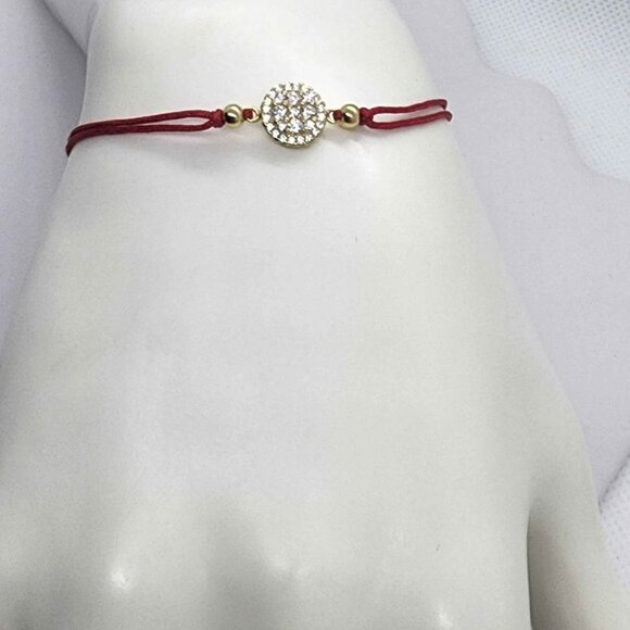 Elegant Round Charm Bracelet – Sterling Silver 925, Adjustable Fit - Picture 3 of 4